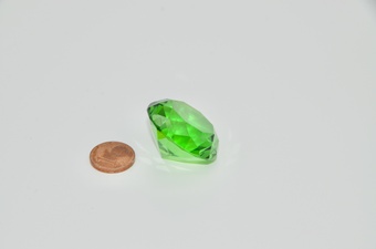 Kristall-Diamanten Grün 3 cm