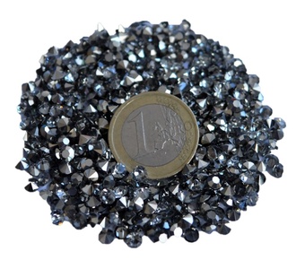 Kristall-Diamanten 4 mm Silber SS16