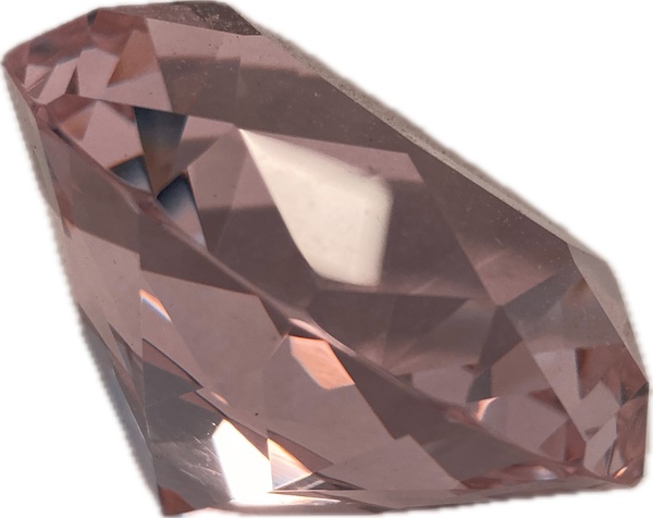 Kristall-Diamanten Rosa 7 cm