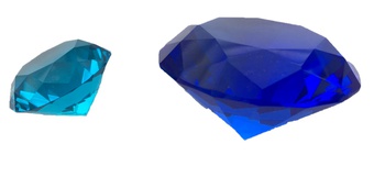 Kristall-Diamanten Blau 3 cm