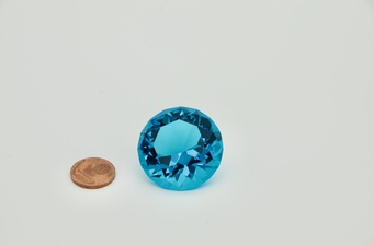 Kristall-Diamanten Hell Blau 5 cm