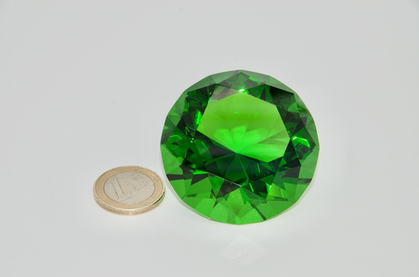 Kristall-Diamanten Grün 7 cm