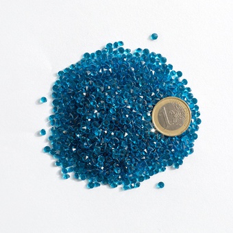 Kristall-Diamanten 4 mm Blue Zircon SS16